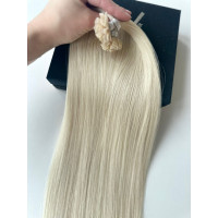 Extensii MICRO KERATINA Russian Hair #61 Blond Alb